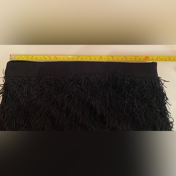 Endless Rose Fringed Black Skirt Lined Size Small New - Picture 6 of 10